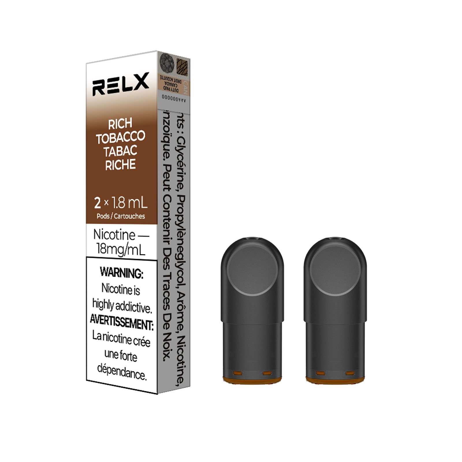 Relx rich tabacco pod Smoke2Snack Relx rich tabacco pod Smoke2Snack