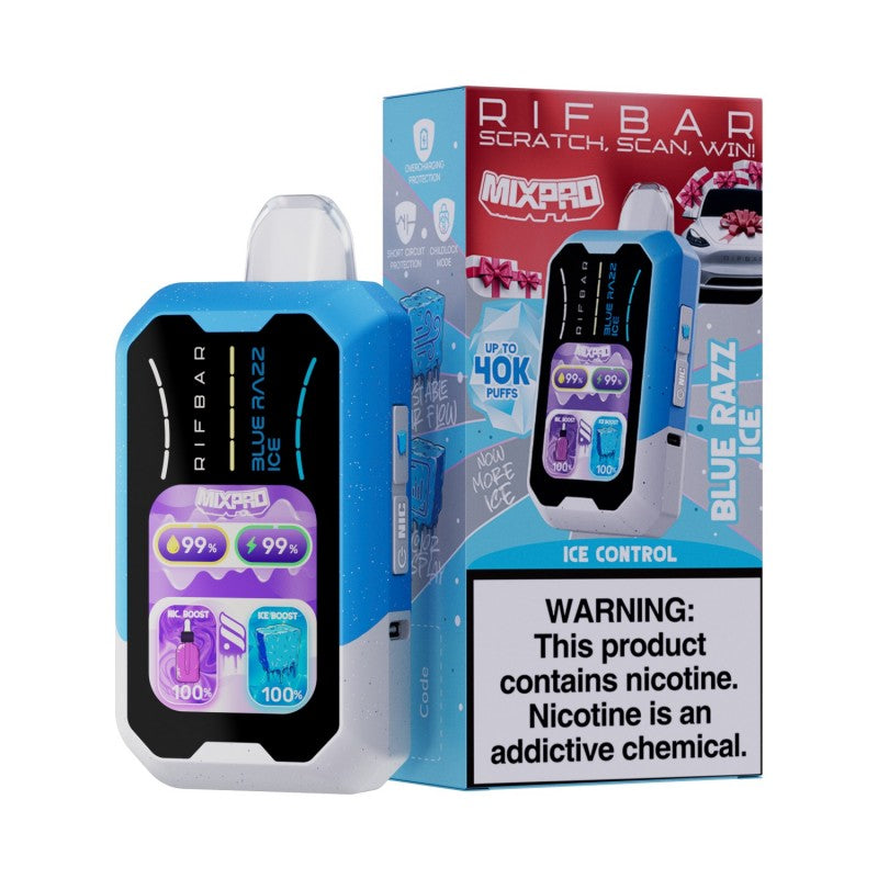 remedy vapes blue diamond RIfbar MIxpro 40k (Blue Razz Ice) – Smoke2Snack