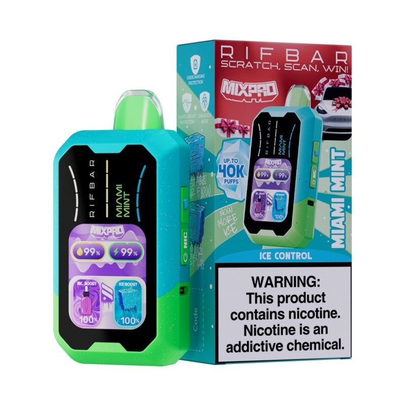 rif bar vape near me RIfbar MIxpro 40k (Miami Mint) – Smoke2Snack rif bar vape near me RIfbar MIxpro 40k (Miami Mint) – Smoke2Snack