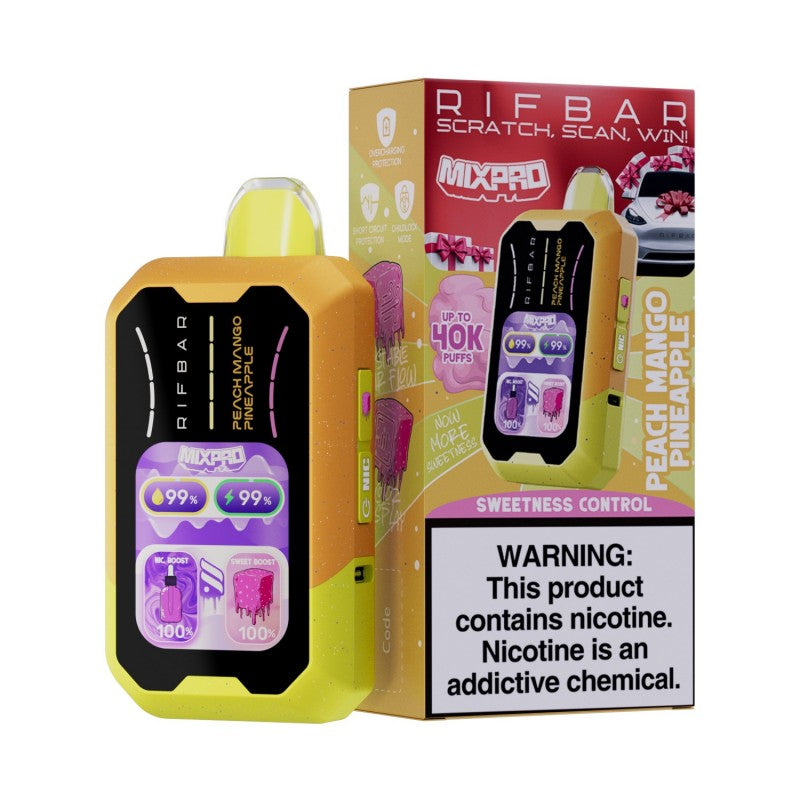 RIfbar MIxpro 40k (Peach Mango Pineapple) Smoke2Snack RIfbar MIxpro 40k (Peach Mango Pineapple) Smoke2Snack