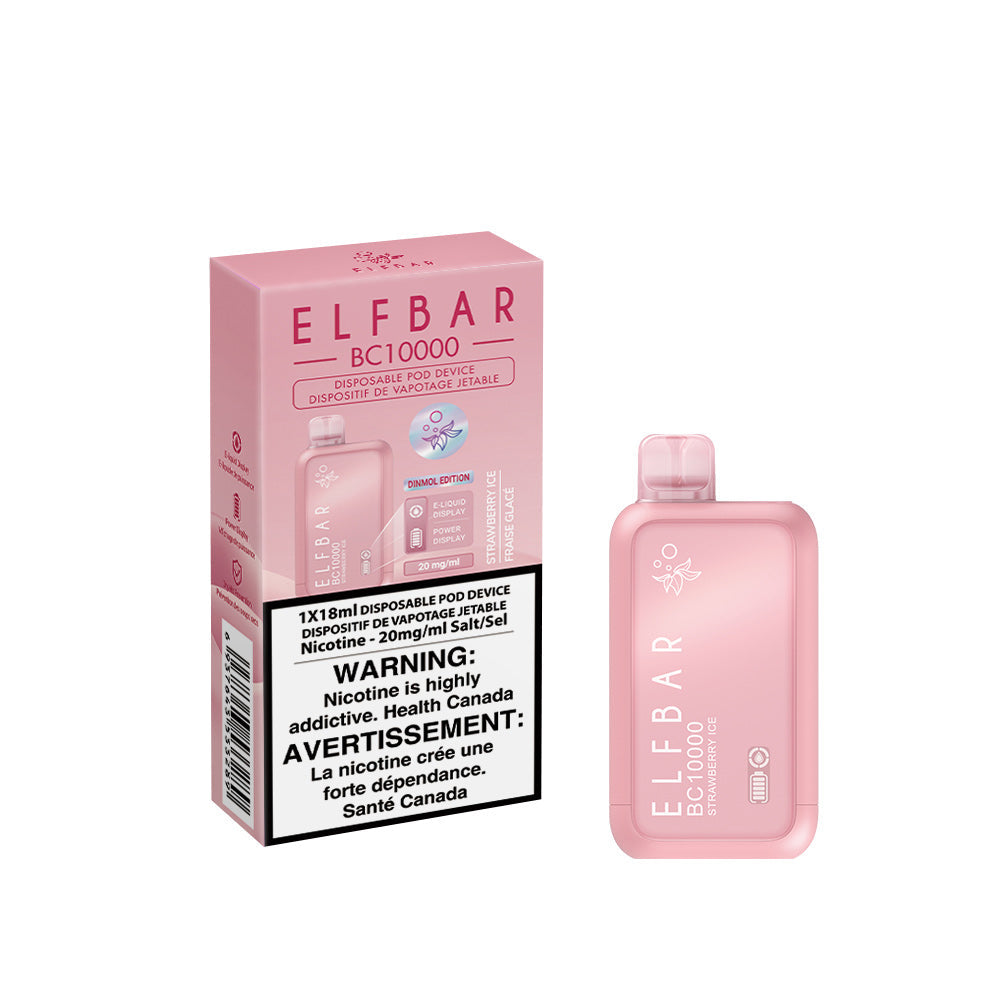 Buy Now Elf Bar BC10000 Strawberry Ice 10000 Puffs Disposables Best Vape Shop In Canada – Smoke2Snack