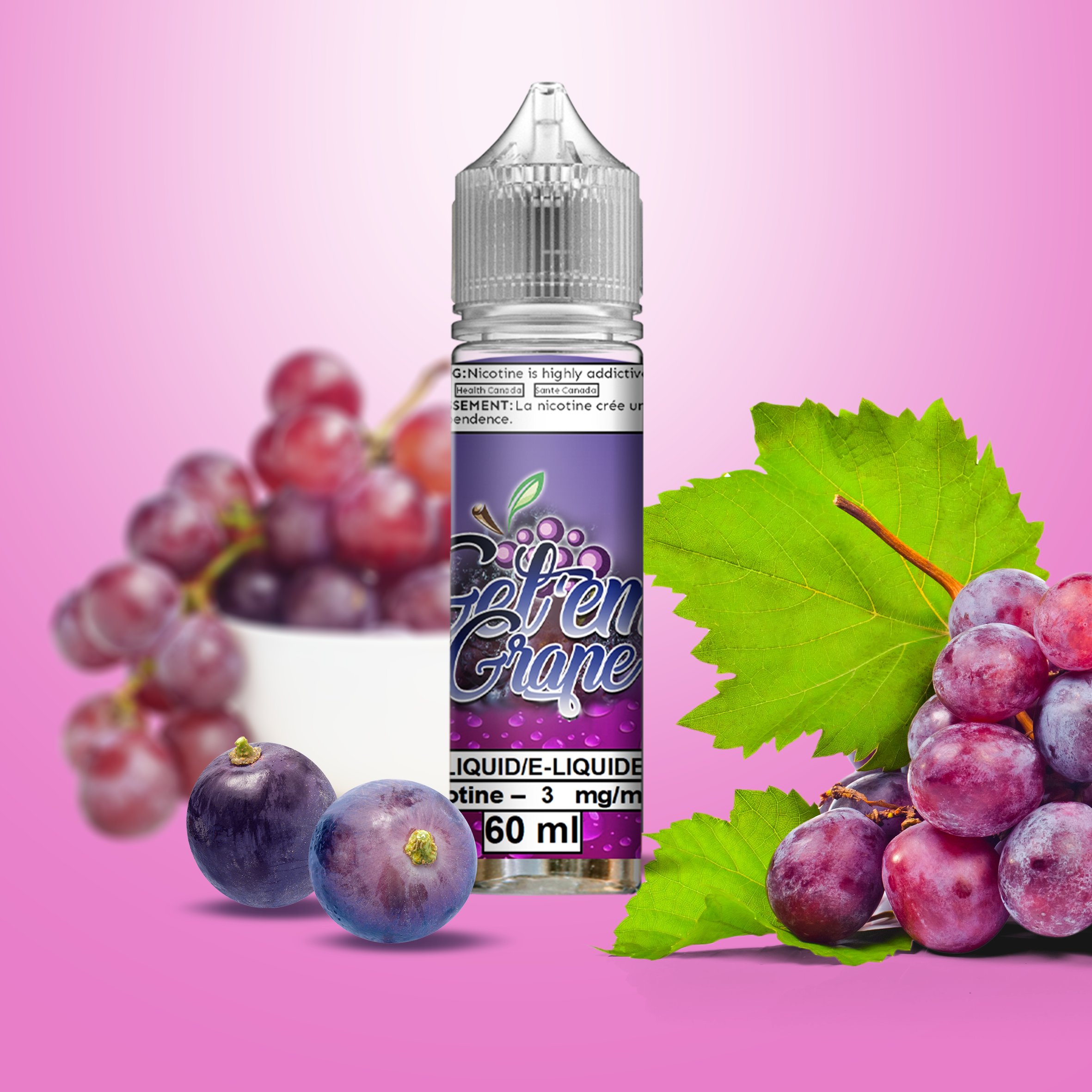 Buy Now Vango Getem Grape 30ml Nicotine Salt eLiquids Best Vape Shop In Canada – Smoke2Snack