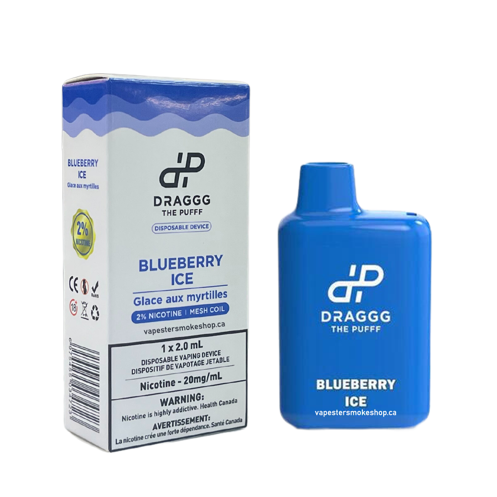 Buy Now Draggg Blueberry Ice 800 Puffs Disposables Best Vape Shop In Canada – Smoke2Snack