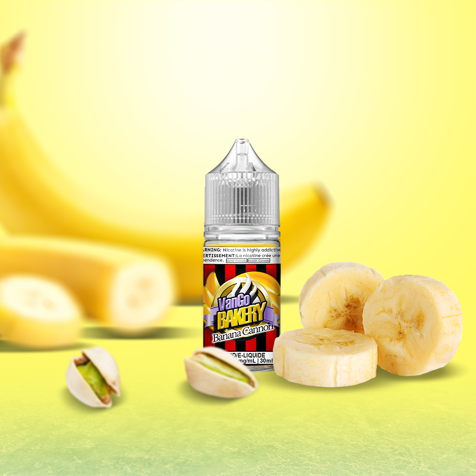 Buy Now Vango Banana Canon 30ml Nicotine Salt eLiquids Best Vape Shop In Canada – Smoke2Snack