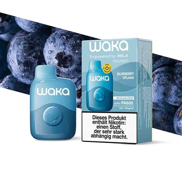 Buy Now Waka Blueberry Splash 600 Puffs Disposables Best Vape Shop In Canada – Smoke2Snack