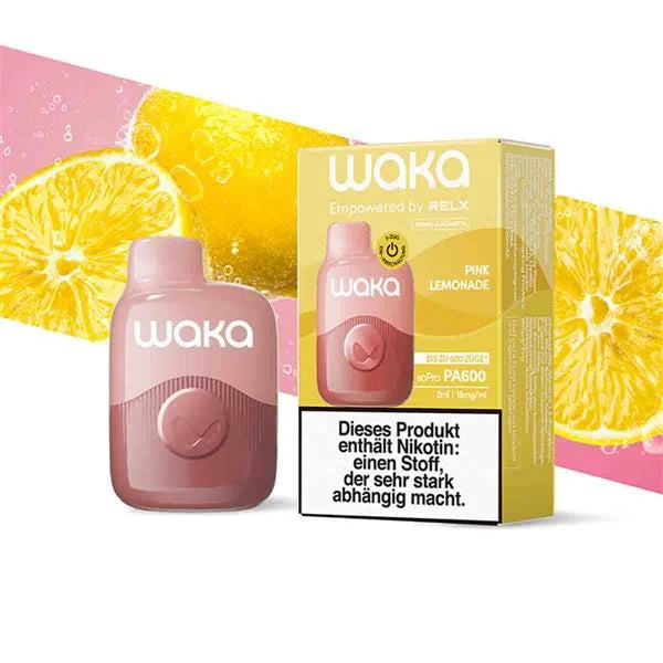 Buy Now Waka Pink Lemon Zest 600 Puffs Disposables Best Vape Shop In Canada – Smoke2Snack