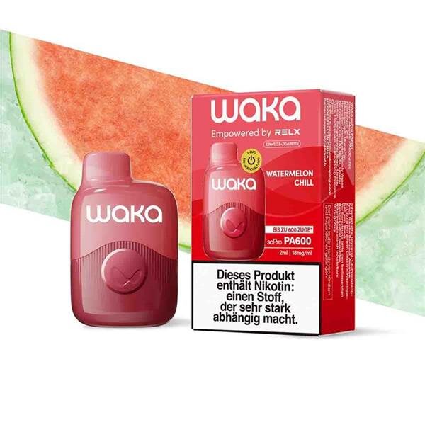 Buy Now Waka Watermelon Chill 600 Puffs Disposables Best Vape Shop In Canada – Smoke2Snack