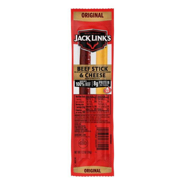 Jack Links Beef Sticks& Cheese Original Flavour 34g