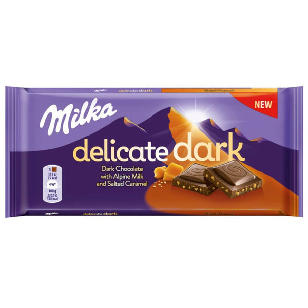 Milka Delicate Dark Dark Chocolate & Salted Caramel ( 100 g)