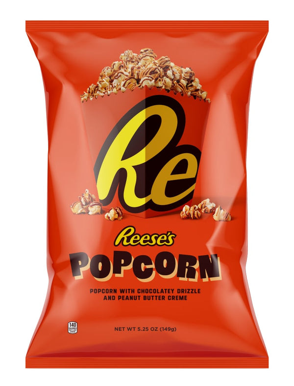 Reeses Popcorn With Chocolate Drizzle And Peanut Butter Cream 63G