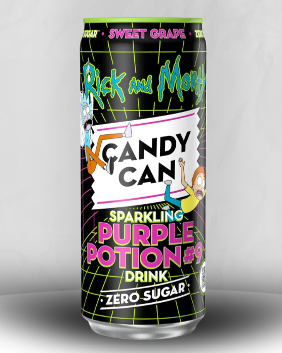 candy can purple portion