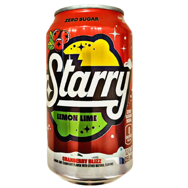 Starry Zero sugar lemon lime cranberry Blizz 355 ml