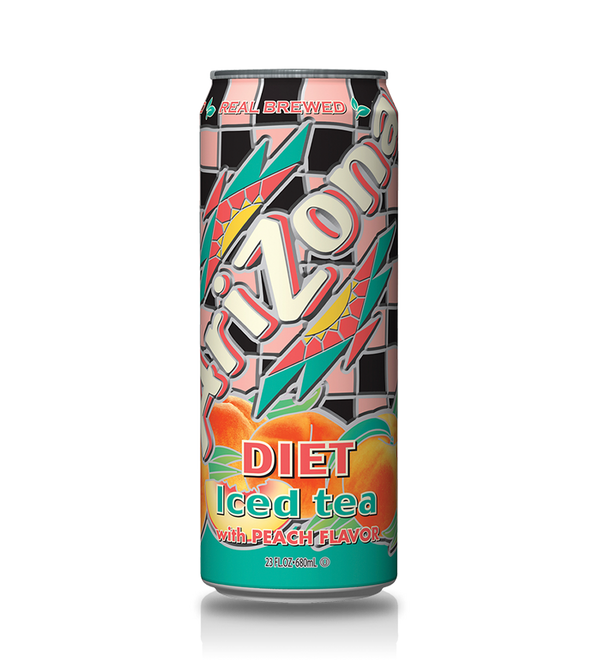 Arizona Diet Iced Tea With Peach Flavour 680ml