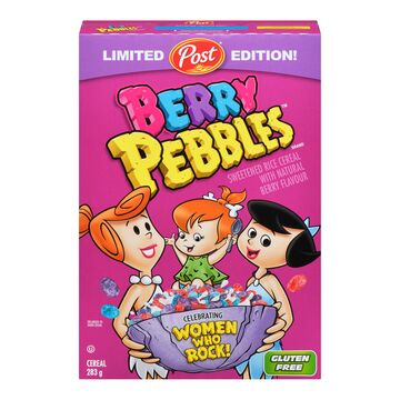 Post Berry Pebbles Sweetened Rice Cereal with Natural Berry Flavour