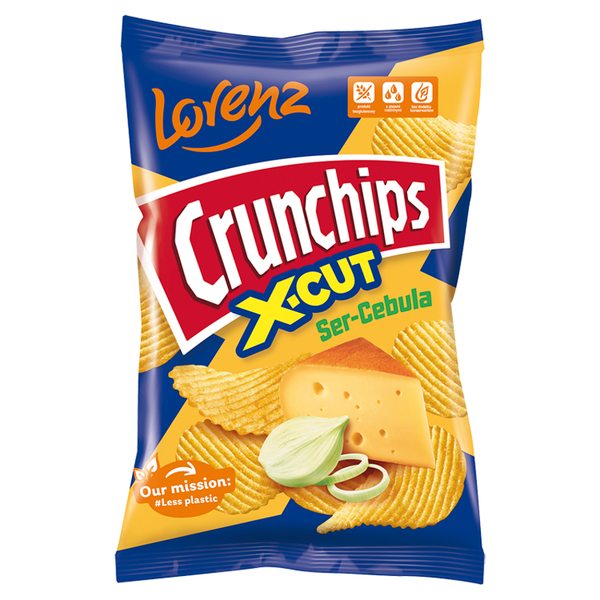 Crunchips X-Cute Chipsy serowo-cebulowe