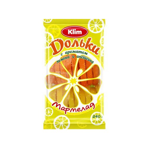 Klim Jelly Slices With Lemon & Orange Flavour 240g