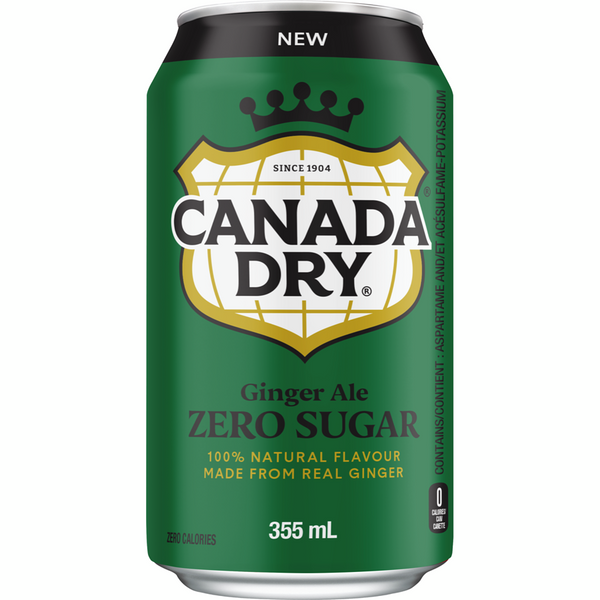 Canada Dry Zero Sugar Ginger Ale 330ml