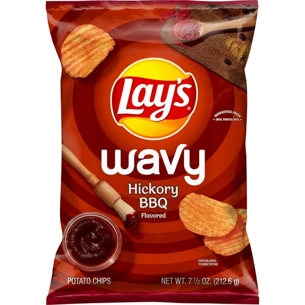 Lay's Wavy Hickory BBQ Flavored 212.6g
