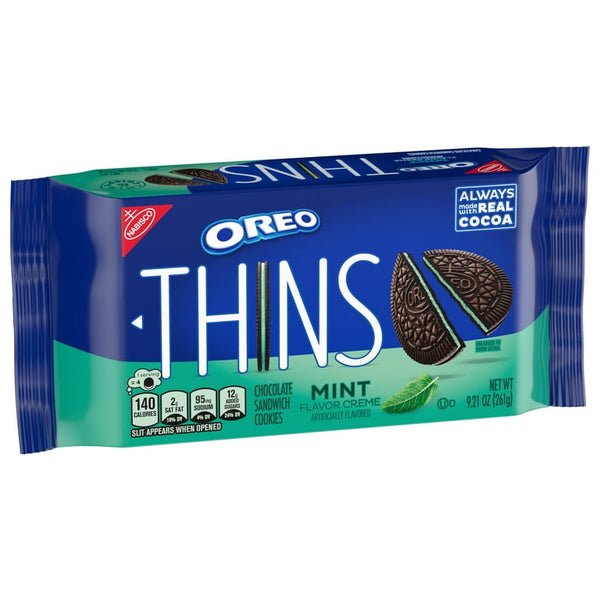 Oreo Thins Mint Flavour Creme 261g