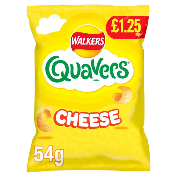 Walkers Quavers Cheese flavour potato snacks 54g