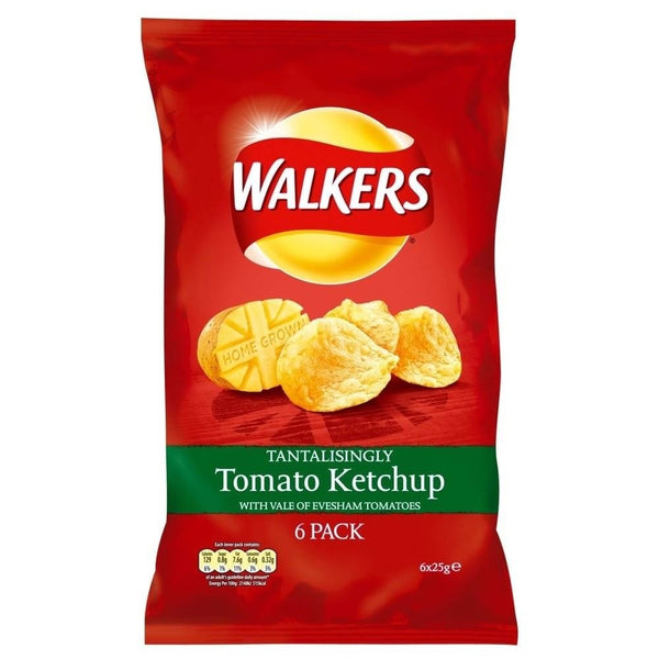 Walkers Tomato Ketchup 6 pack (6*25g e)
