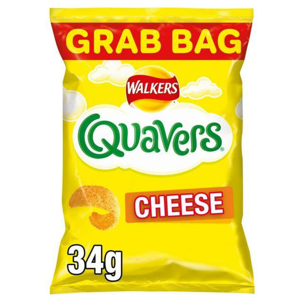 Walkers Quavers Cheese flavour potato snacks 34g