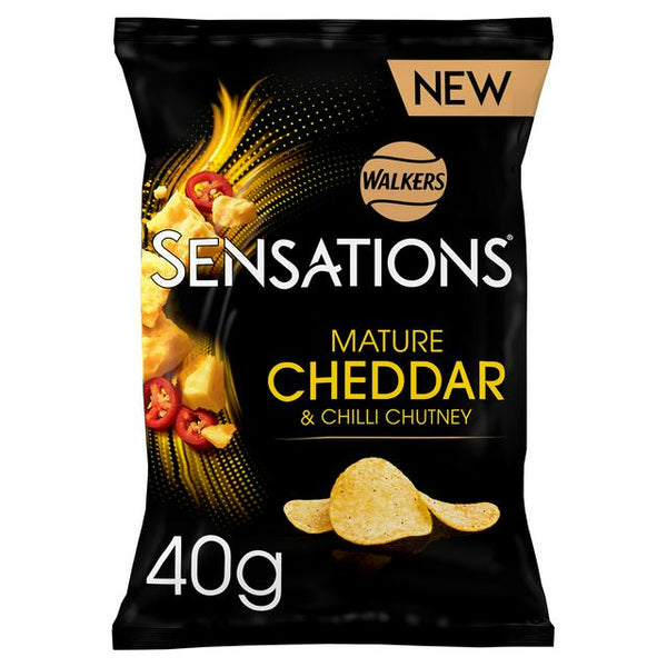 Walkers Sensation Mature Cheddar & Chilli Chutney 40g