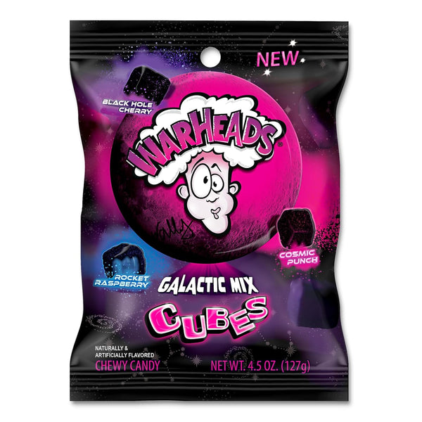 Warheads Sour Galactic Mix Cubes (127g)