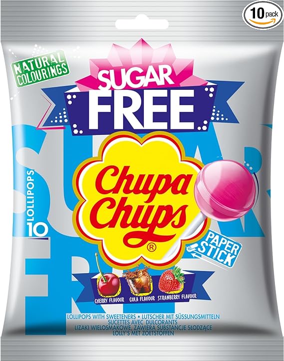 Chupa Chups Sugar Free Lollipops