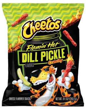 Cheetos Flaming Hot Dill Pickle Crunchy 240.9g