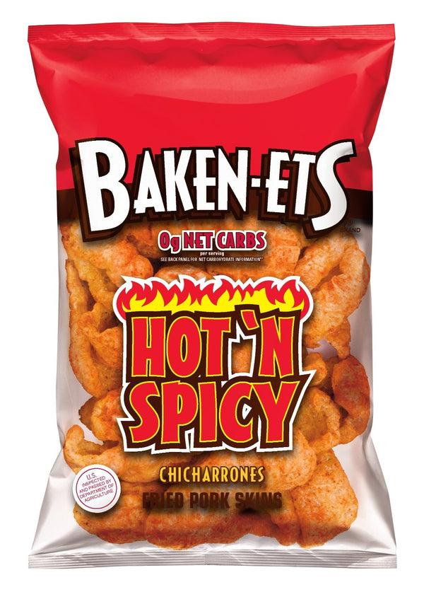 Baken-Ets Fried Pork skins Hot n Spicy