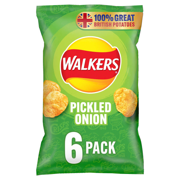 Walkers Pickled Onion 6 pack (6*25g e)