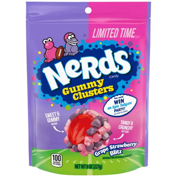 Nerds Gummy Clusters Grape Strawberry Blitz 227g