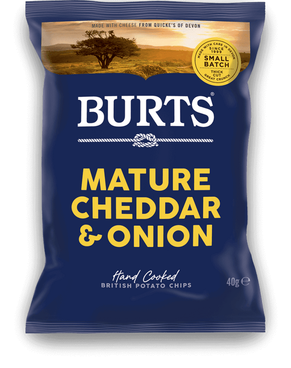 Burts Mature Cheddar & Onion 150g