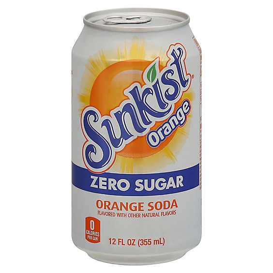 Sunkist Orange Zero Sugar 355ml