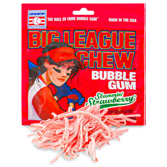 BIg League Chew Slammin Strawberry