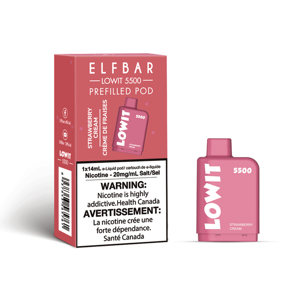 Elfbar Lowit 5500 Strawberry Cream