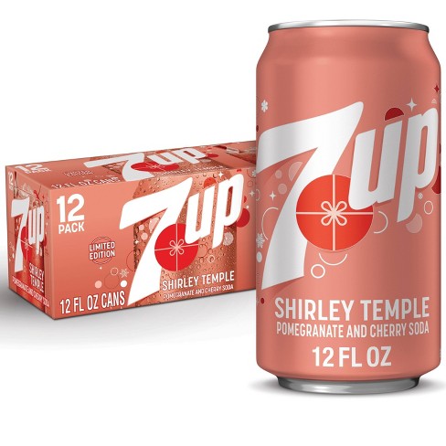 Seven Up shirley temple pomegranate and cherry soda 355ml