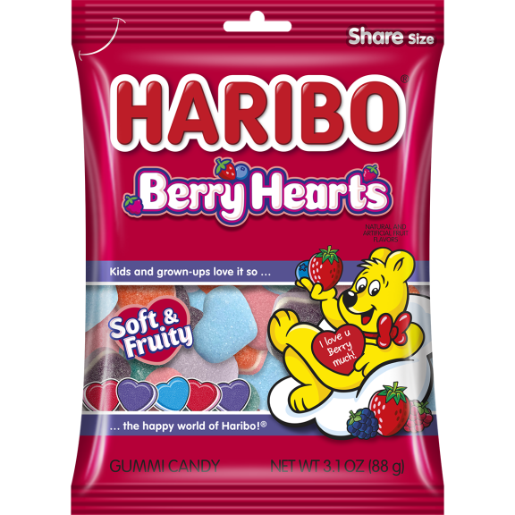 Haribo Berry Hearts 88g