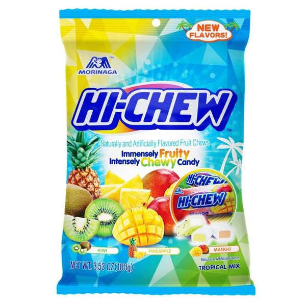 Hi-Chew Immensely Fuity Intensely Chewy Candy Kiwi,pineapple,mango
