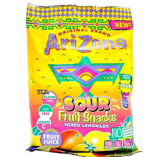 Arizona Sour Fruit Snacks Mixed Lamonade 142g