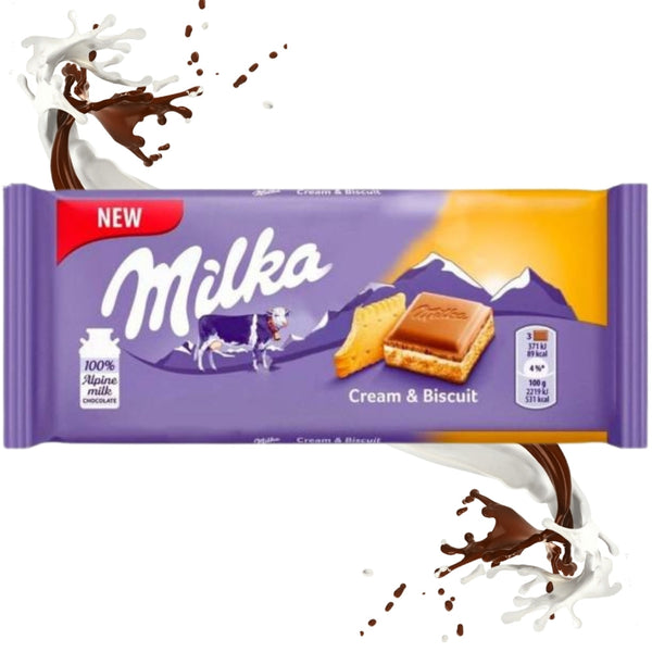 Milka Cream $ biscuits (100 g)