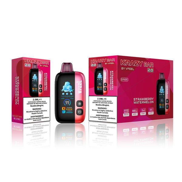 Vfeel Krazy Bar 2.0 Strawberry Watermelon