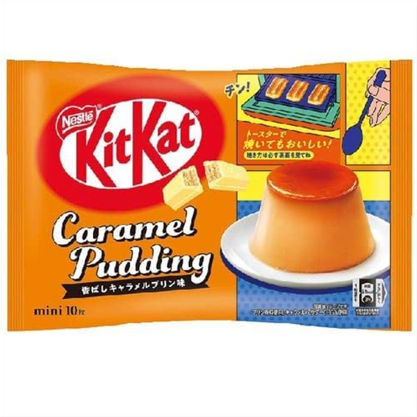 Japanese Kitkat Caramel Pudding