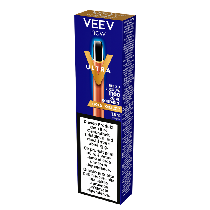 Veev Now Ultra Gold tobacco 1100 Puffs Smoke2Snack Veev Now Ultra Gold tobacco 1100 Puffs Smoke2Snack
