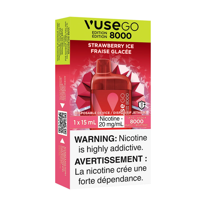 Vuse GO Edition 8000 - Strawberry Ice Smoke2Snack Vuse GO Edition 8000 - Strawberry Ice Smoke2Snack