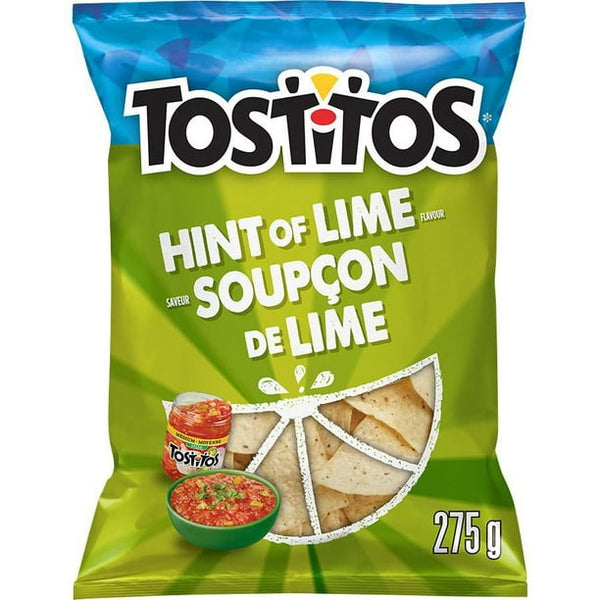 Tostitos Hint of Lime flavour tortilla chips