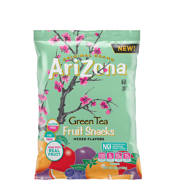 Arizona Green Tea Fruit Snacks Mixed Flavors 142g