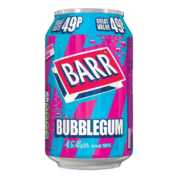 Barr Bubble Gum Soda No sugar 330ml