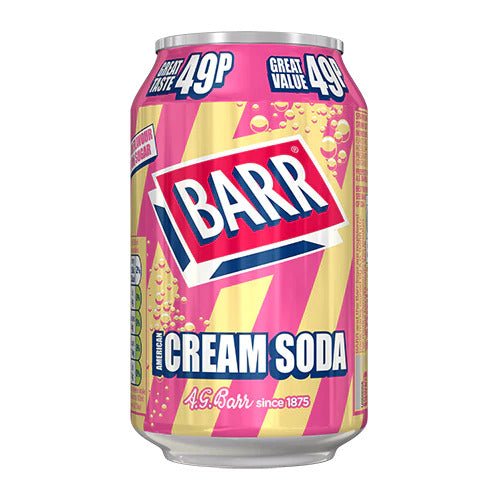 Barr Cream Soda No Sugar 330ml